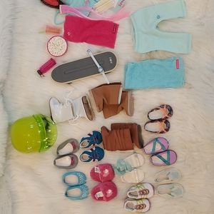 American Girl Bundle Lot 30 ( 12 pair) shoes Accessories